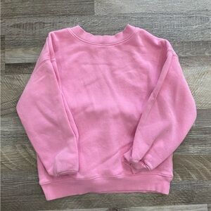 H&M Girl’s Pink Crewneck Sweatshirt 5/6T